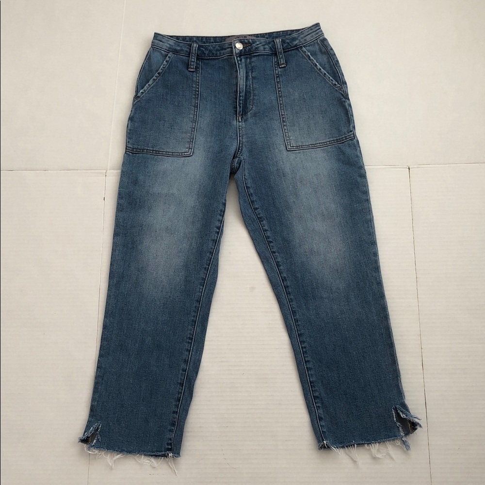 Joe’s Jeans Cropped High-rise Light Wash Jeans Size 27